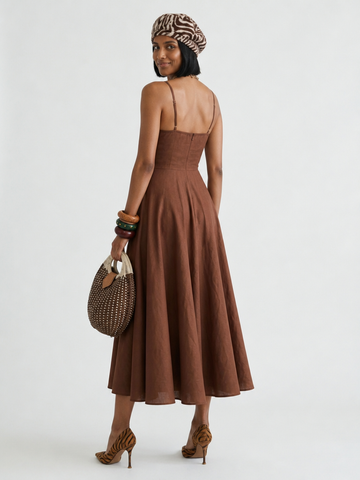 Ethereal A-Line Midi Dress