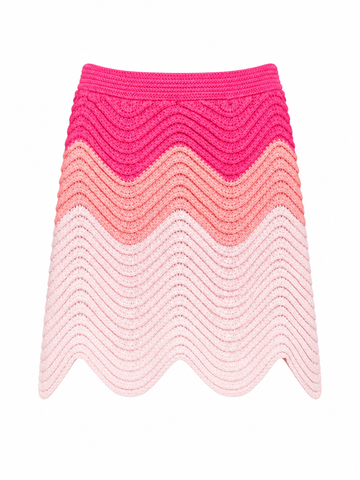 Vibrant Striped Knit Pullover Suit