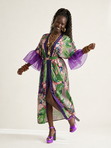Vivacious Printed Boho Kaftan