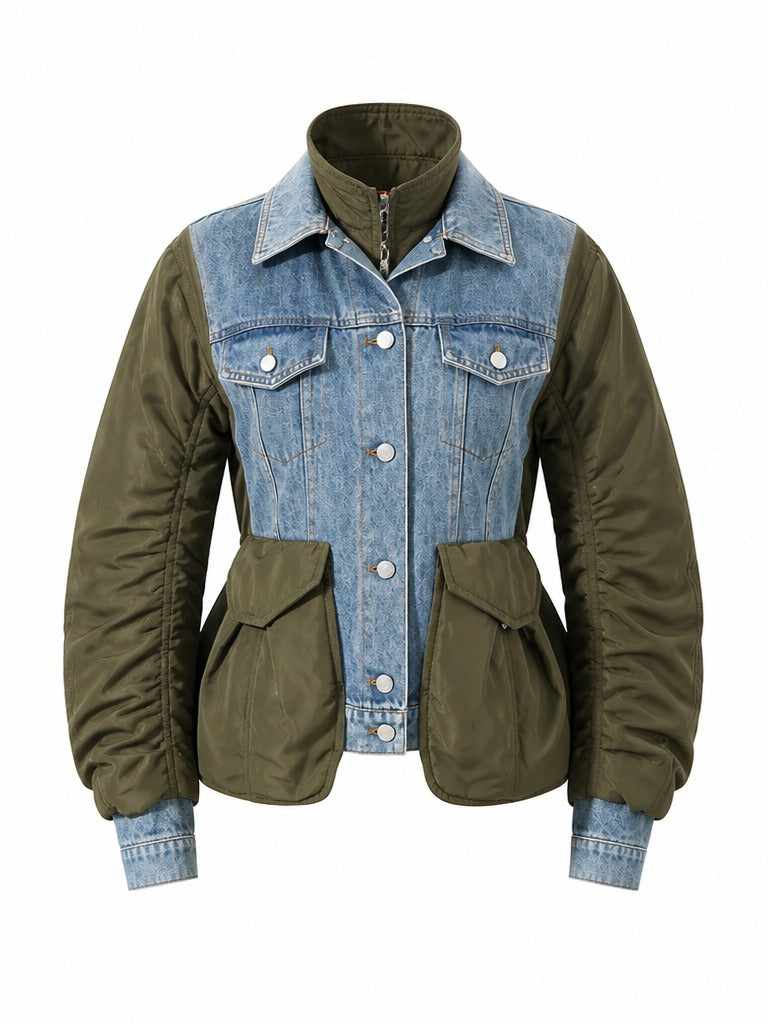 Audacious Denim Patchwork Jacket