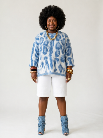 Wild Heart Leopard Knit Pullover