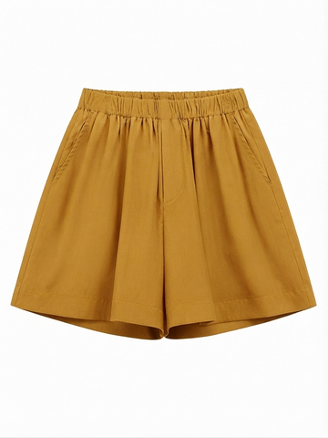 Grounded Loose Linen Shorts