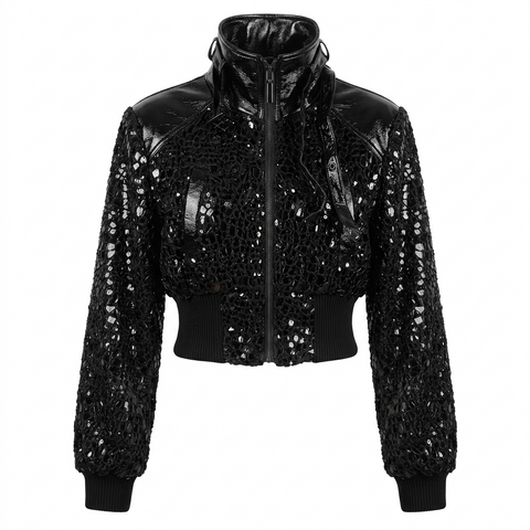 Fierce Sequin Cropped Jacket