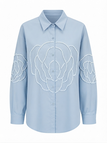 Radiant Pearl Embellished Blouse
