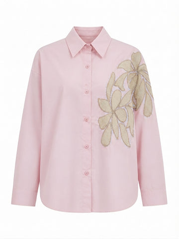 Worthy Embroidered Floral Loose Blouse