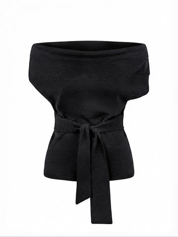 Grounded Dark Gray Bandage Top