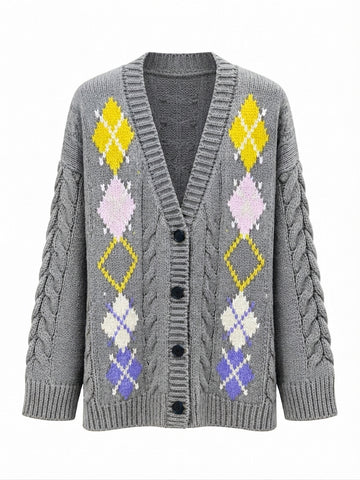 Unique Embroidered Knit Cardigan