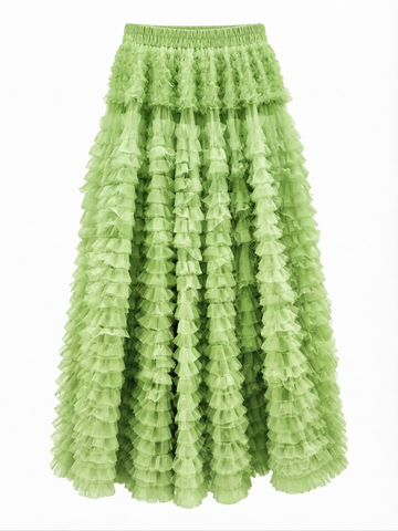 Limitless Tiered Chiffon Maxi Skirt