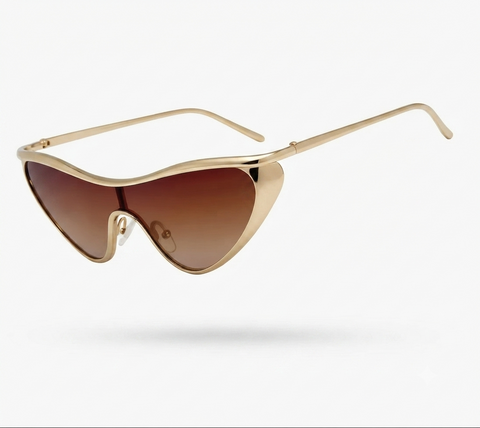 Radiant Gold Cat Eye Sunglasses