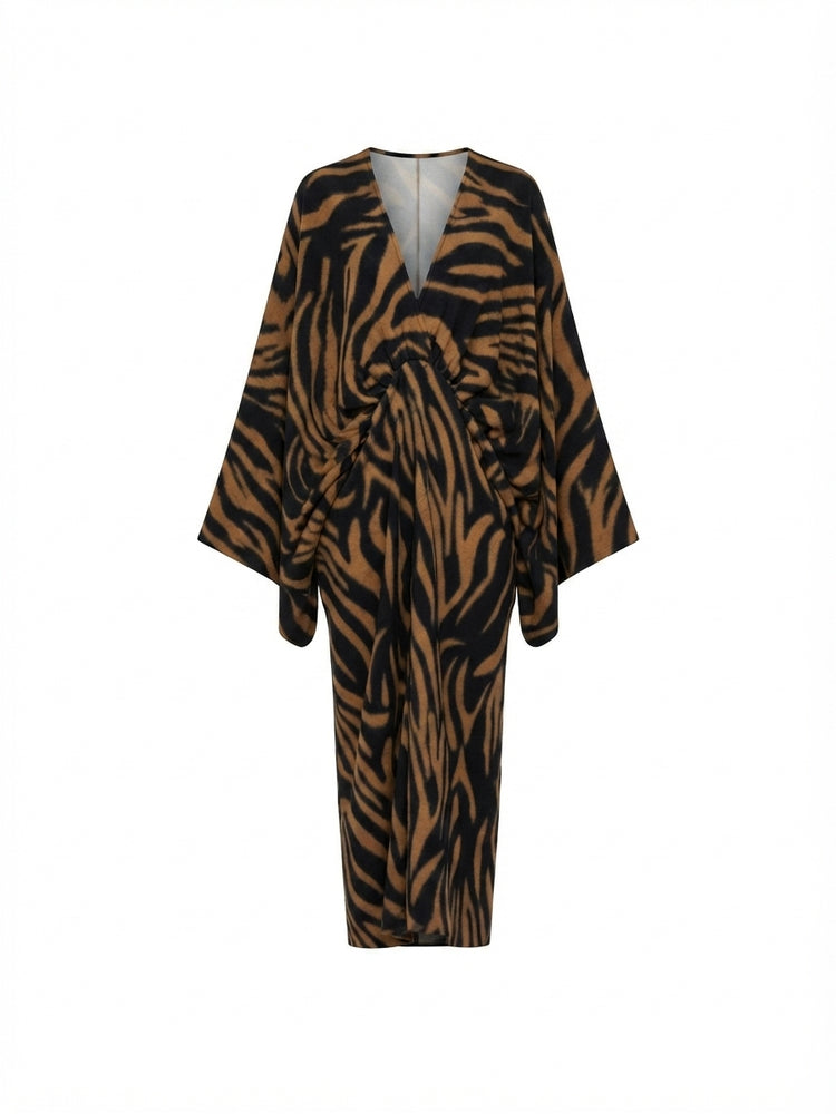 Wild Heart Zebra Print Maxi Dress