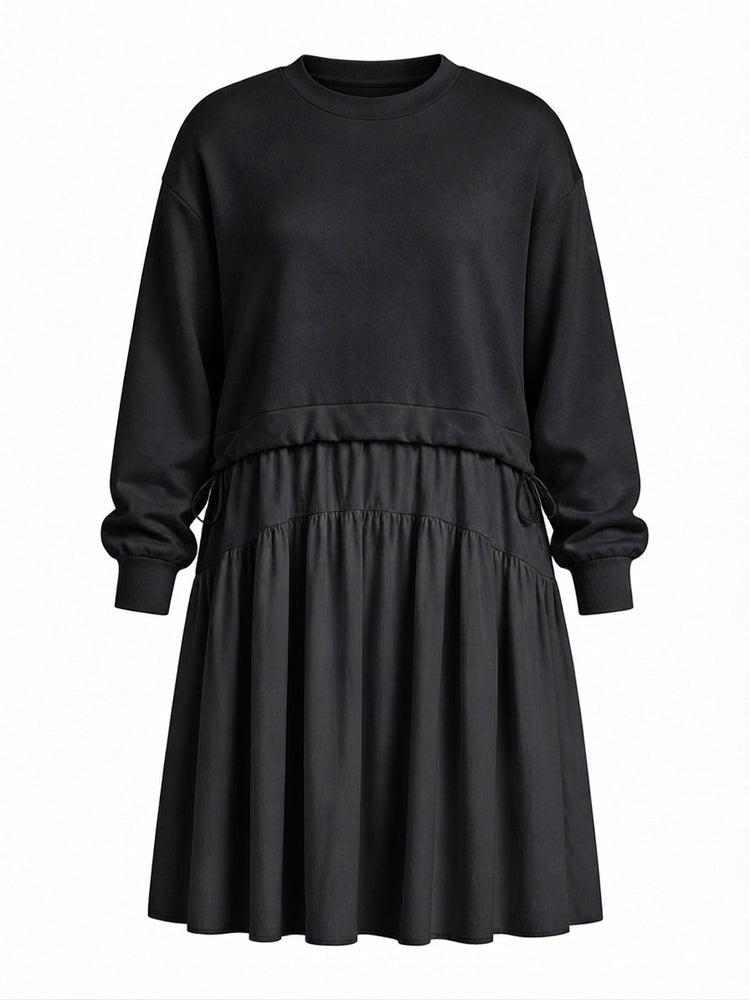 Grounded Apricot Tiered Midi Dress