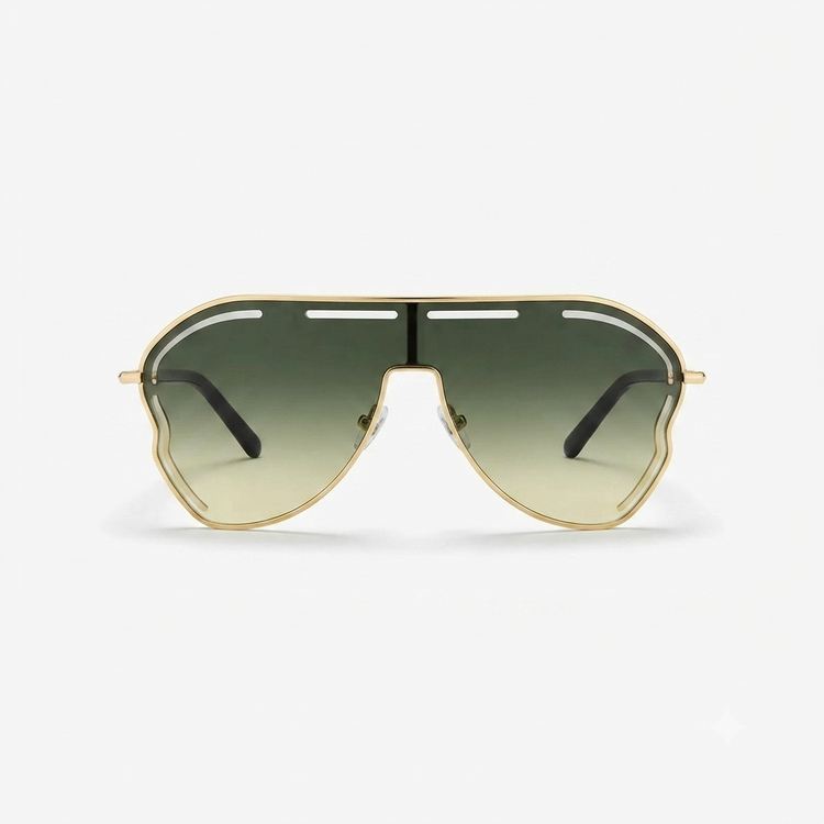 Daring Alloy Oversized Sunglasses