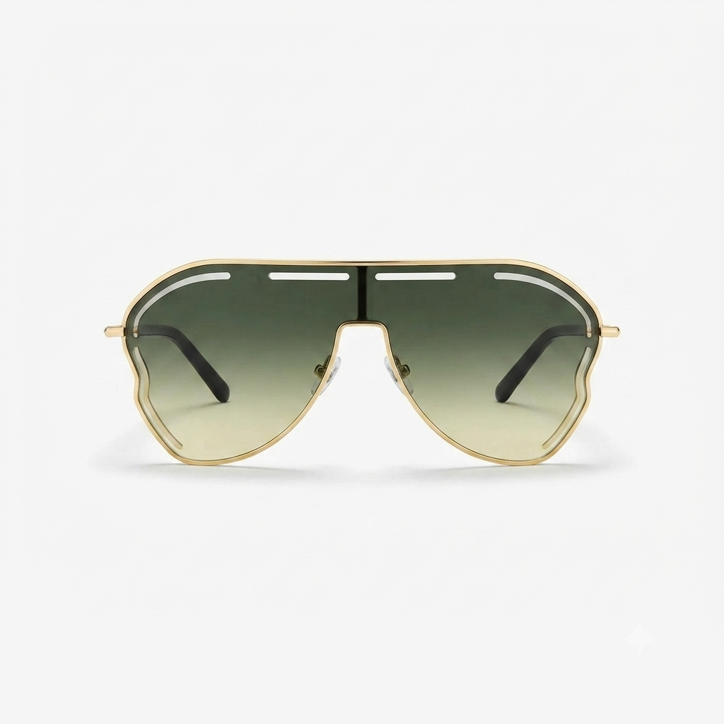 Daring Alloy Oversized Sunglasses
