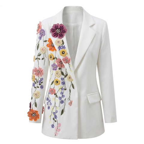 Final Sale Flower Blazer