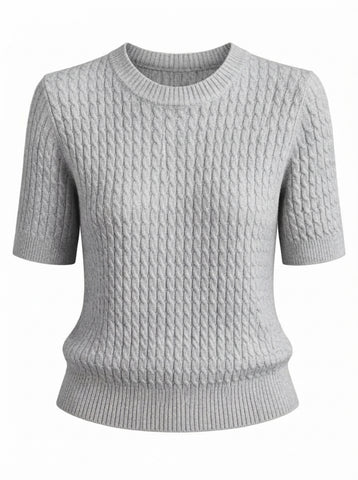Grounded Cable Knit Sweater