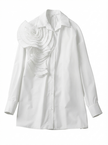 Audacious Ruffled Button-Up Shirt