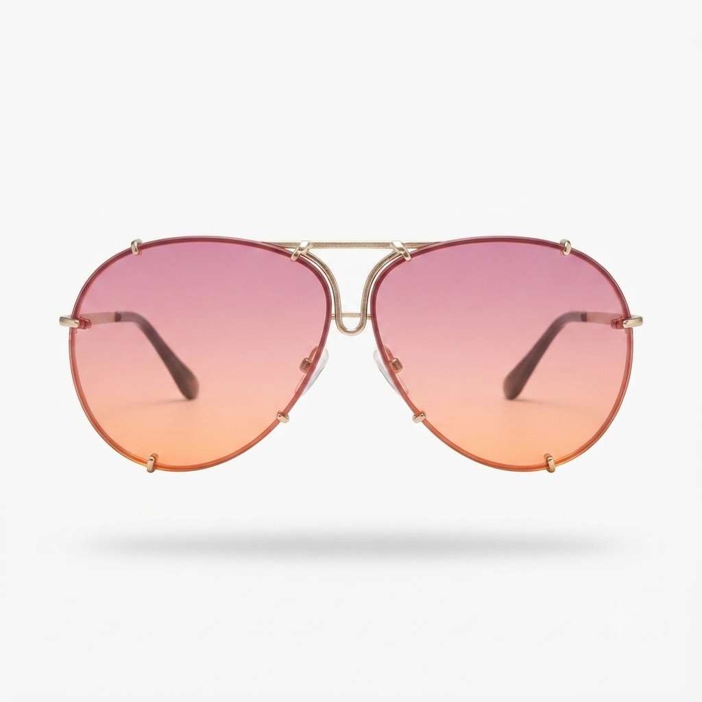 Radiant Oversized Gradient Sunglasses
