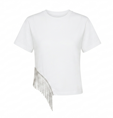 Daring Tassel Hem T-Shirt