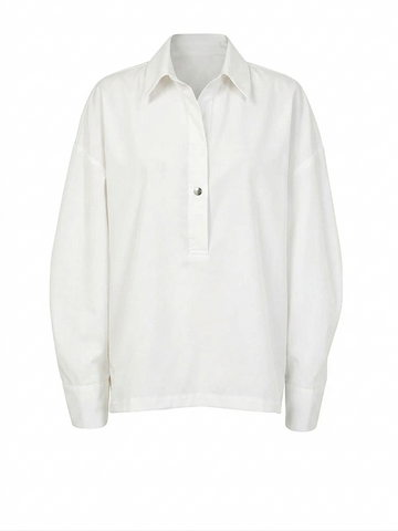 Elegant Loose Button Blouse