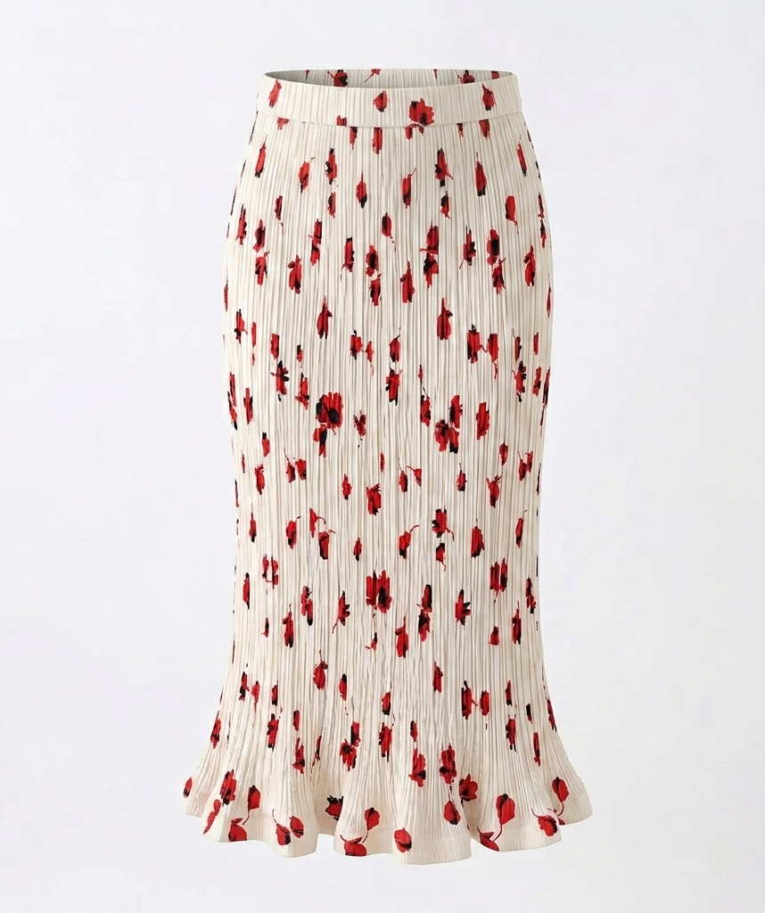 Free Spirit Pleated Floral Two-Piece Set