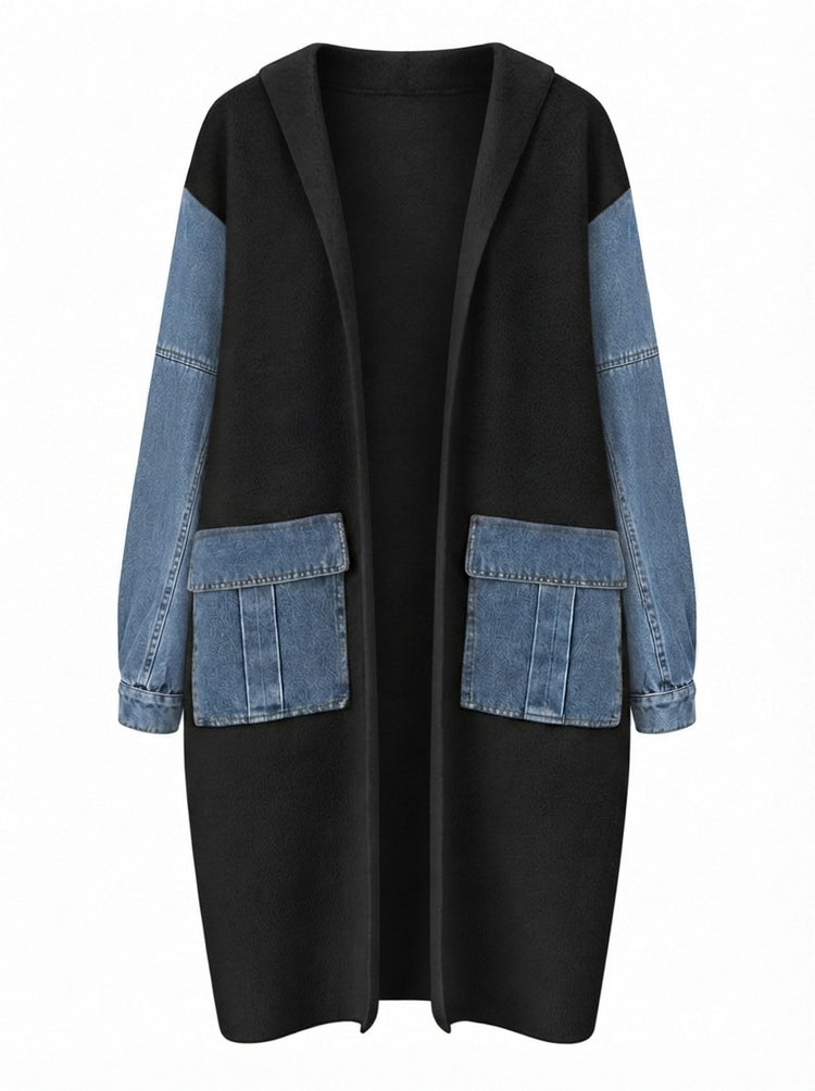 Adventurous Knit Denim Cardigan