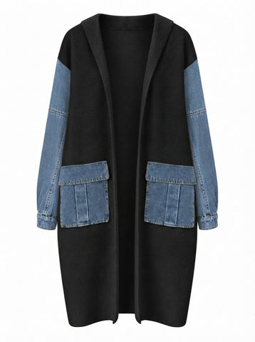 Adventurous Knit Denim Cardigan