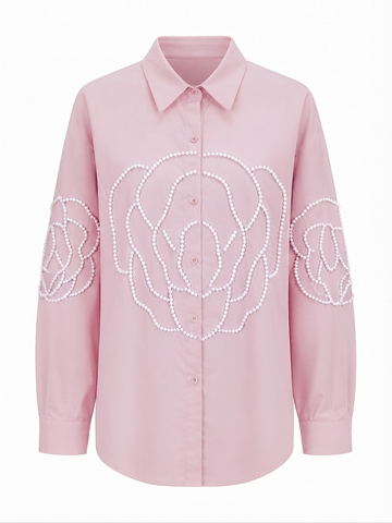Radiant Pearl Embellished Blouse