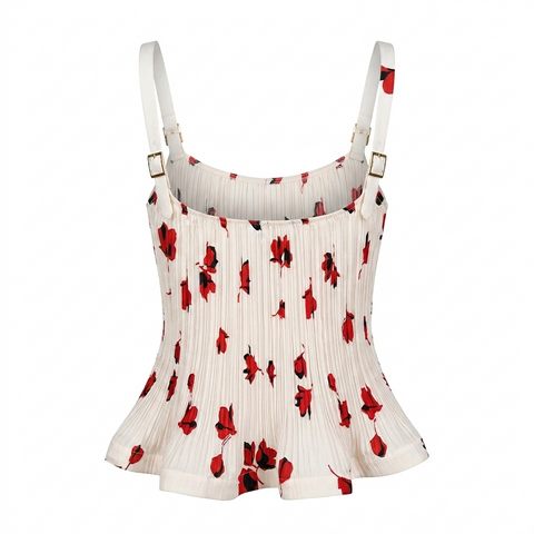 Free Spirit Pleated Floral Two-Piece Set