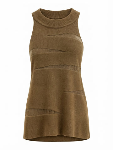 Audacious Sheer Knit Tank Top