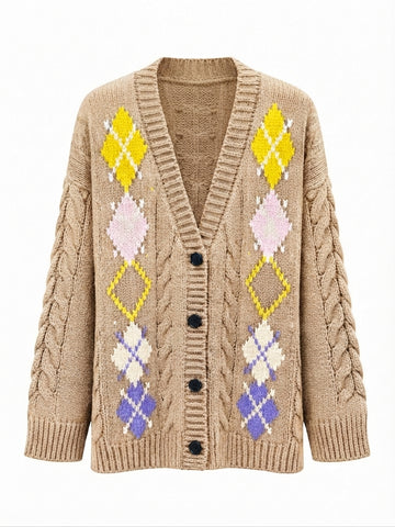 Unique Embroidered Knit Cardigan