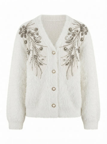 Ethereal Sequin Embroidered Cardigan