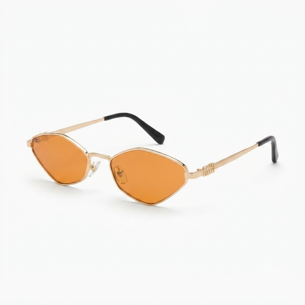 Daring Gold Cat Eye Sunglasses