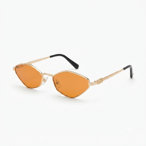 Daring Gold Cat Eye Sunglasses