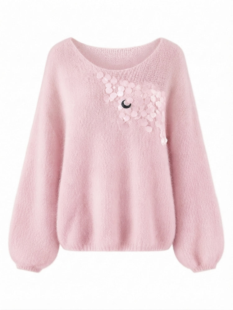 Radiant Sequin Knit Pullover