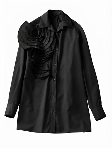 Audacious Ruffled Button-Up Shirt
