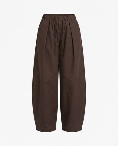 Grounded Cotton Wide Leg Pants