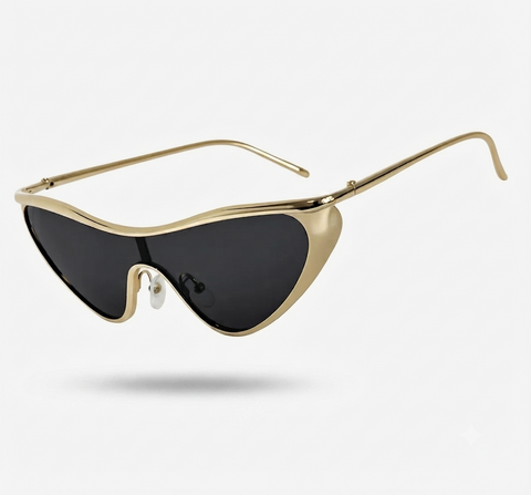 Radiant Gold Cat Eye Sunglasses