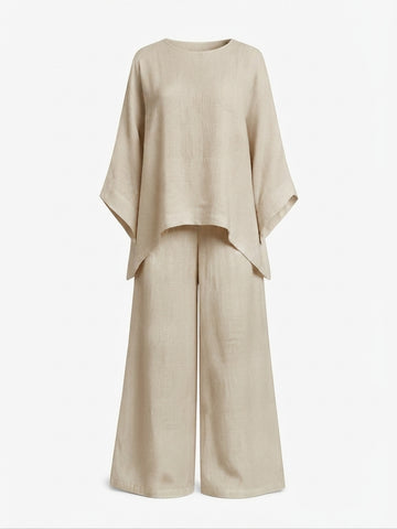 Grounded Loose Wide Leg Set