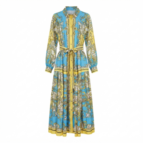 Radiant Floral Boho Maxi Dress