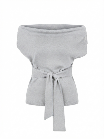 Grounded Dark Gray Bandage Top