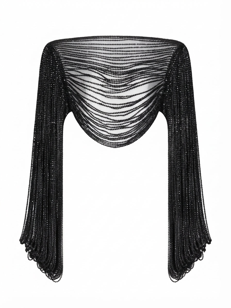 Radiant Beaded Fringe Top
