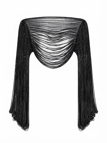 Radiant Beaded Fringe Top