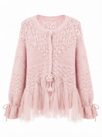 Radiant Pearl Knit Cardigan