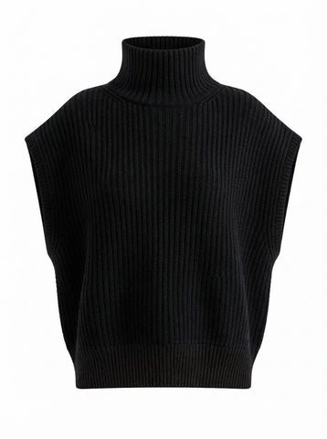 Grounded Knitted Turtleneck Pullover