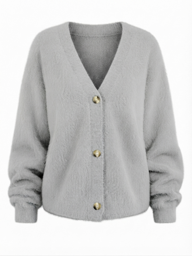 Grounded Knitted Oversized Cardigan