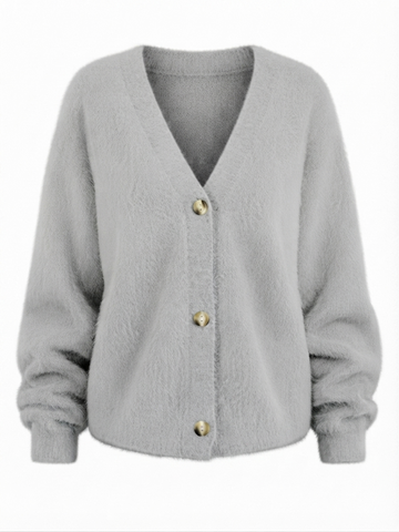 Grounded Knitted Oversized Cardigan