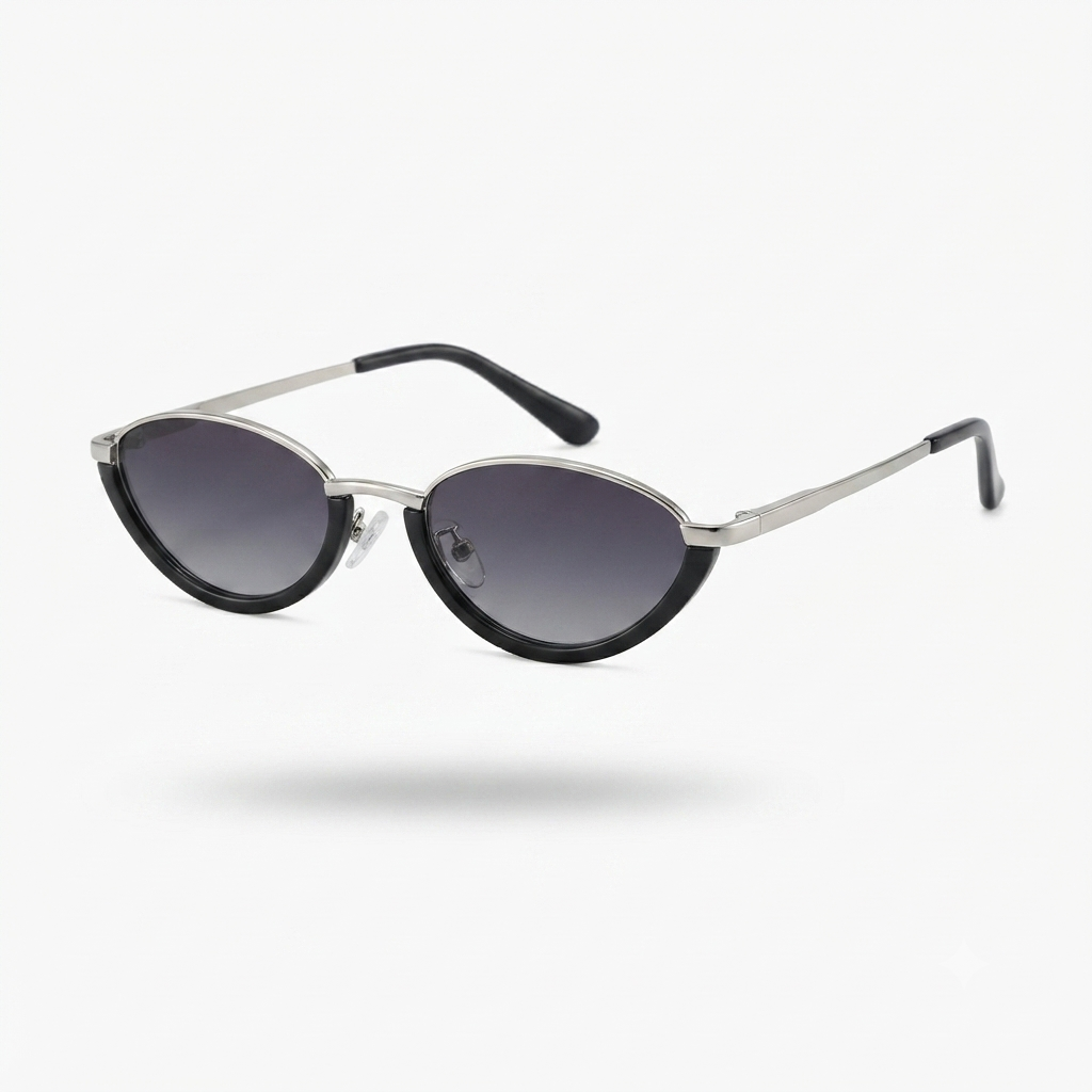 Confident Metal Cat Eye Sunglasses