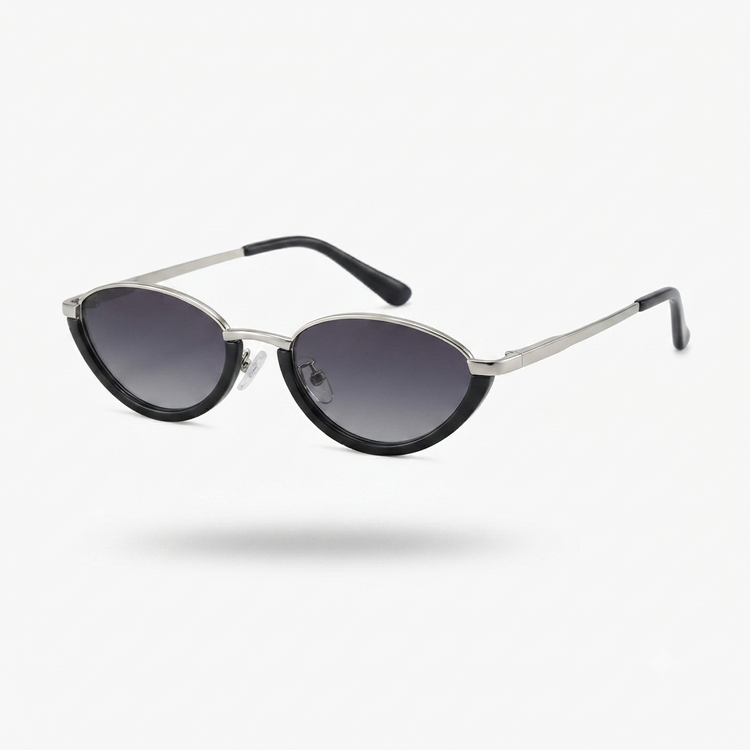 Confident Metal Cat Eye Sunglasses