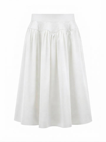 Elegant Pleated Full Maxi Skirt