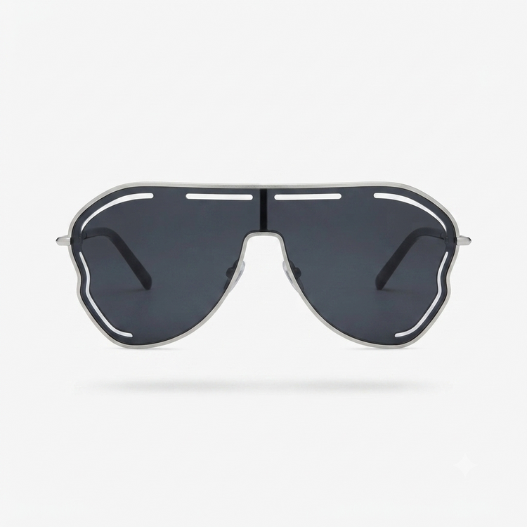 Daring Alloy Oversized Sunglasses